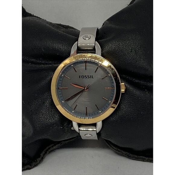 Fossil BQ3136 Womens Silver Stainless Steel Analog Dial Quartz Wrist Watch WO591 - Picture 1 of 12
